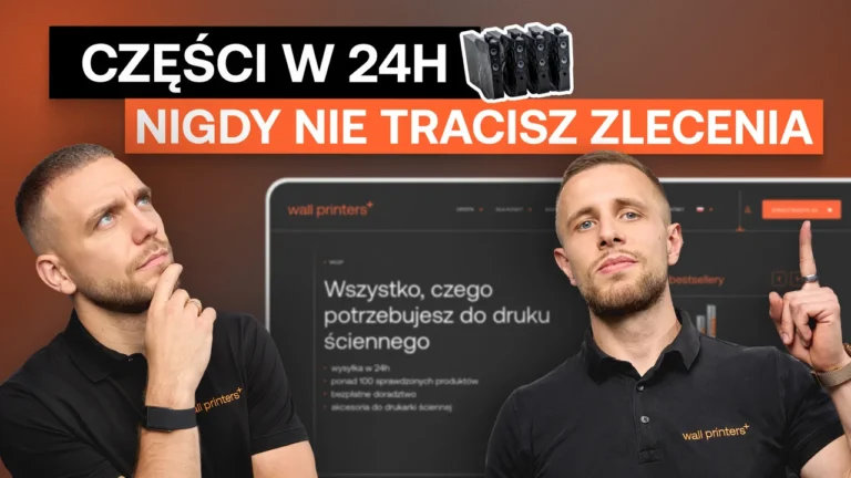 Awaria drukarki ściennej UV - części zamienne w 24 godziny